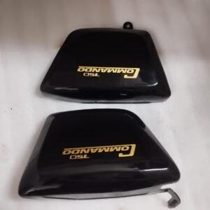 Norton Commando Interstate Toolbox & Oil Tank Side Panel Steel Black Painted