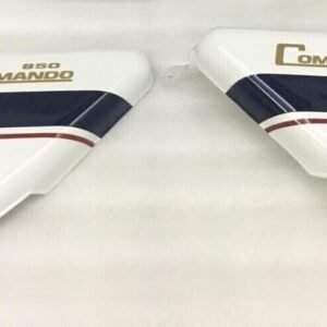 Norton Commando Roadster 850 Side Panels Steel White Painted