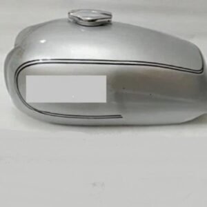 Norton Commando Roadster 850 Fuel Petrol Tank Steel Silver & Black Painted + Cap
