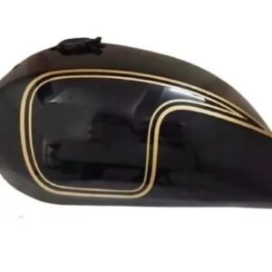 Norton Commando Interstate Fuel Petrol Gas Tank Side Pane Steel Black Painted With Cap