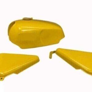 Norton Commando Roadster 850 Fuel Petrol Tank + Side Panels Steel Full Yellow Painted + Cap