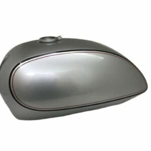 Norton Commando Interstate Fuel Petrol Gas Tank Steel Silver Painted With Cap