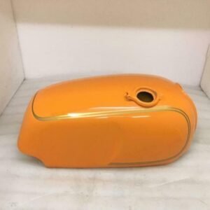 Norton Commando Roadster 850 Fuel Petrol Tank Steel Orange & Gold Painted + Cap
