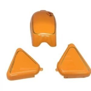 Norton Commando Roadster 850 Fuel Petrol Tank + Side Panels Steel Orange & Gold Painted + Cap