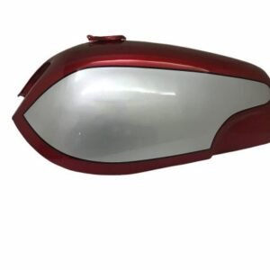 Norton Commando Fastback Fuel Petrol Gas Tank Steel Red & Silver Painted With Cap