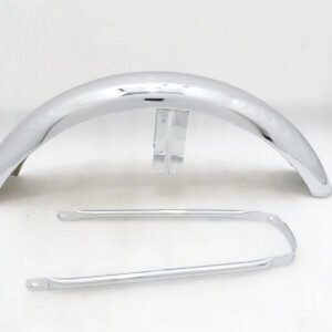 Norton Commando Roadster Front Mudguard Fender Set With Stay Steel Chrome Plated