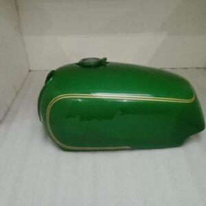 Norton Commando Roadster 850 Fuel Petrol Tank Steel Green & Gold Painted + Cap