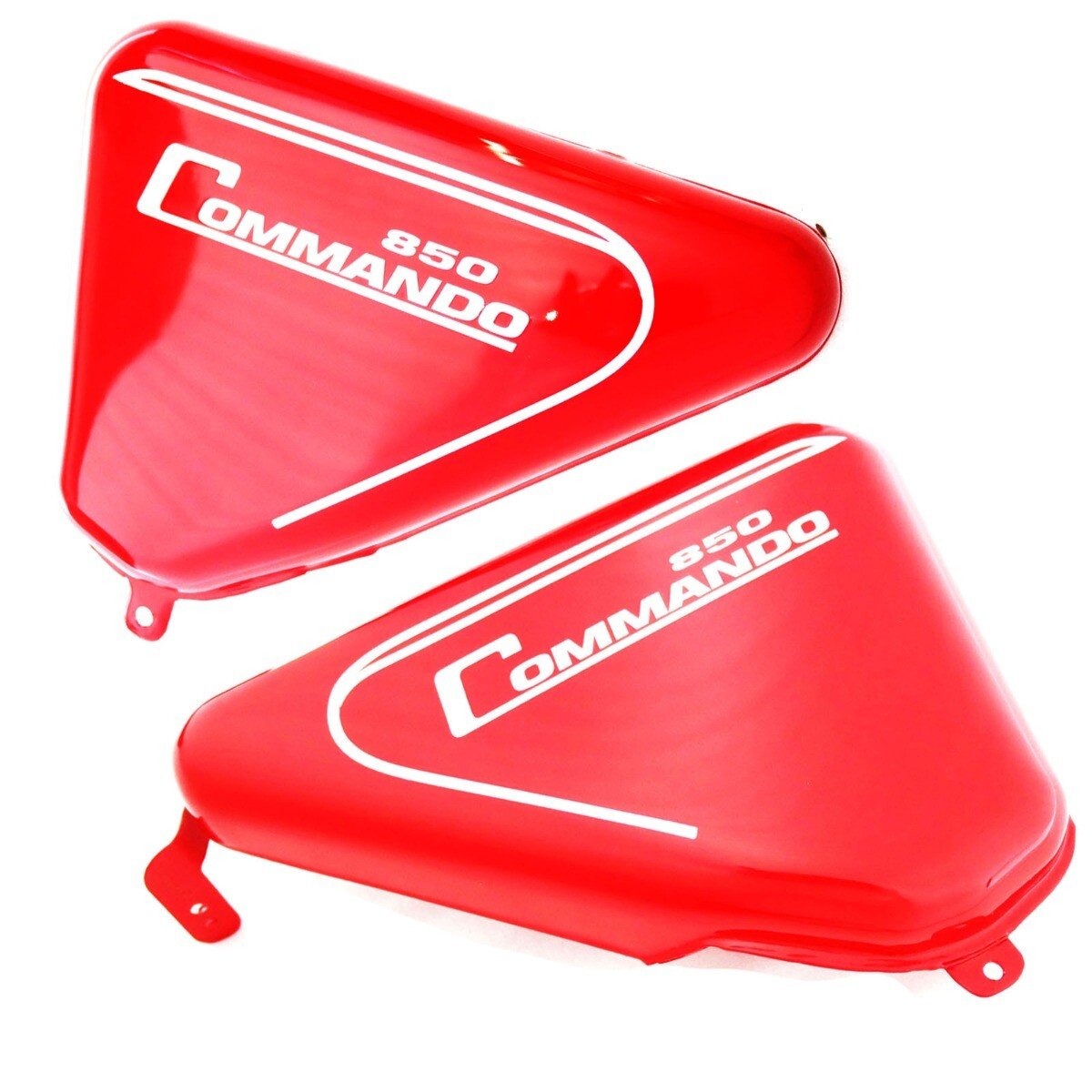 Norton Commando Roadster 850 Side Panels Steel Red Painted
