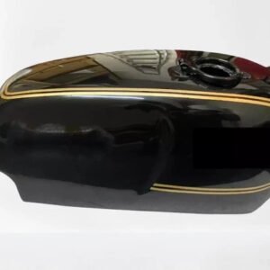 Norton Commando Roadster 850 Fuel Petrol Tank Steel Black & Gold Painted + Cap