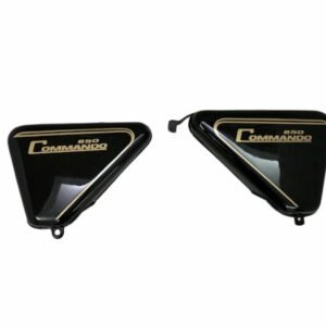 Norton Commando Roadster 850 Side Panels Steel Black Painted