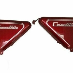 Norton Commando Roadster 850 Side Panels Steel Cherry Painted