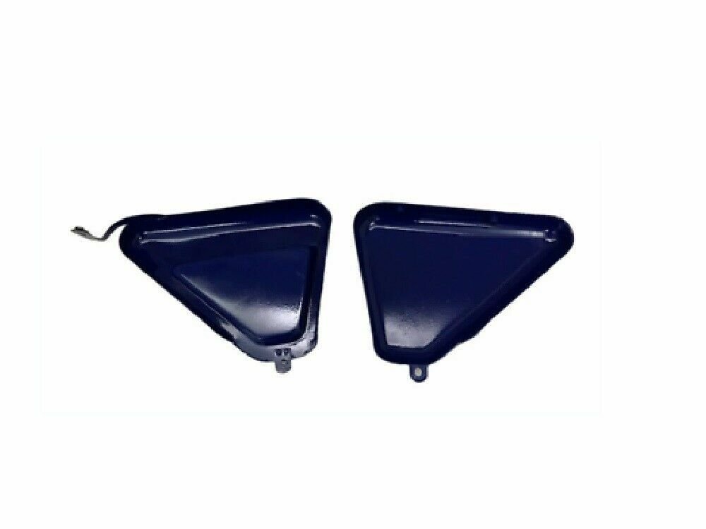 Norton Commando Roadster 850 Side Panels Steel Blue Painted - Image 2