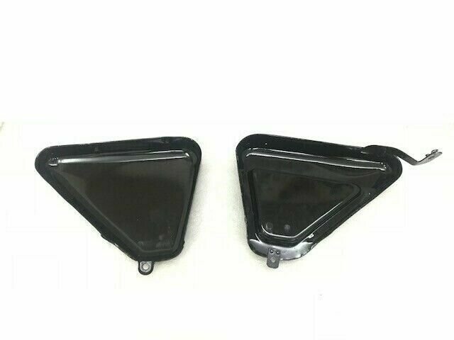 Norton Commando Roadster 850 Side Panels Steel Red & Black Painted - Image 2