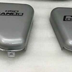 Norton Commando Roadster 850 Side Panels Steel Silver Painted